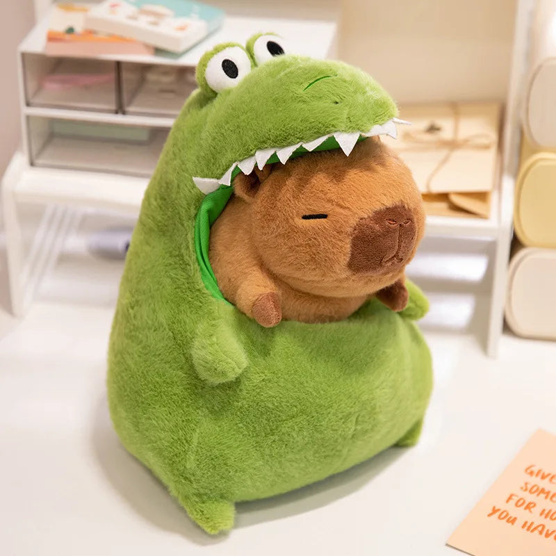 Capy-croco & Capy-shark — Grande Peluche Capybara 40cm | Capyflush