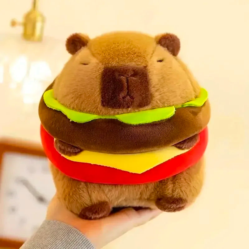 Capy-Burger — Peluche Capybara Hamburger 20cm | Capyflush