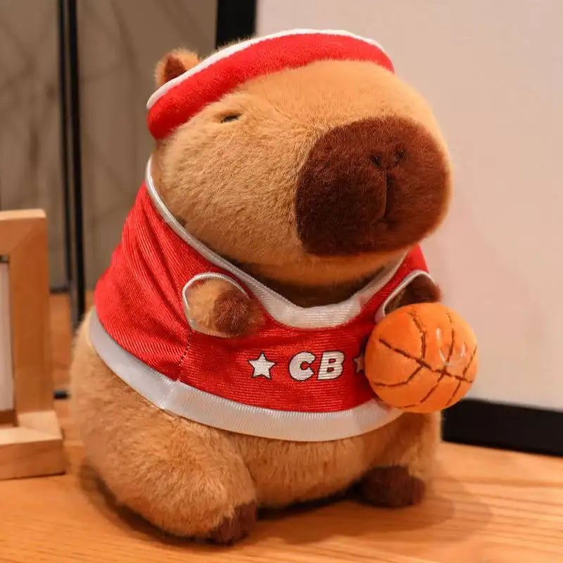 Capy-ballers — Peluche Capybara Sport Foot Basket | Capyflush