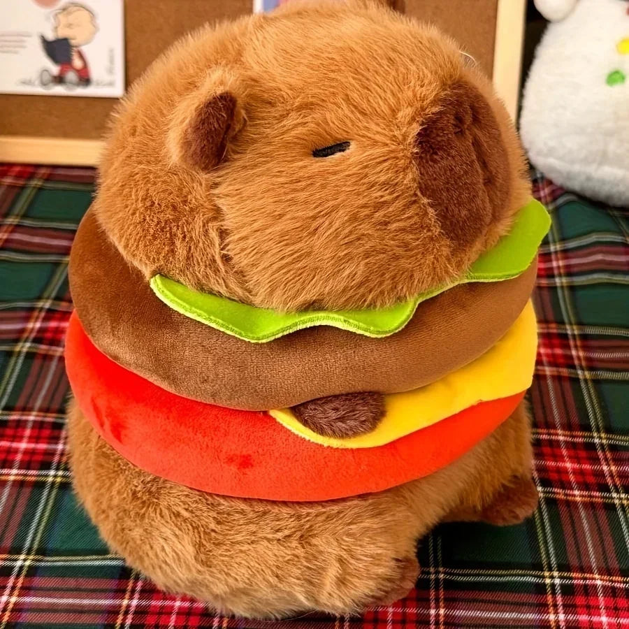 Capy-Burger — Peluche Capybara Hamburger 20cm | Capyflush