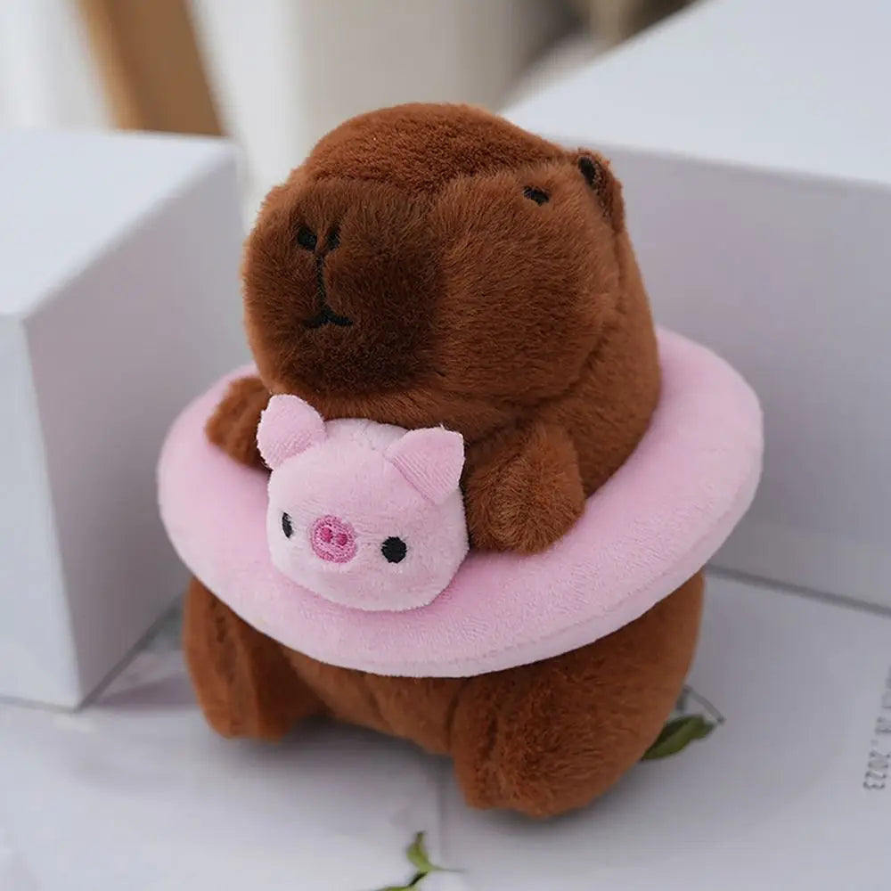 Capy-nageur — Porte-clés Peluche Capybara Bouée | Capyflush