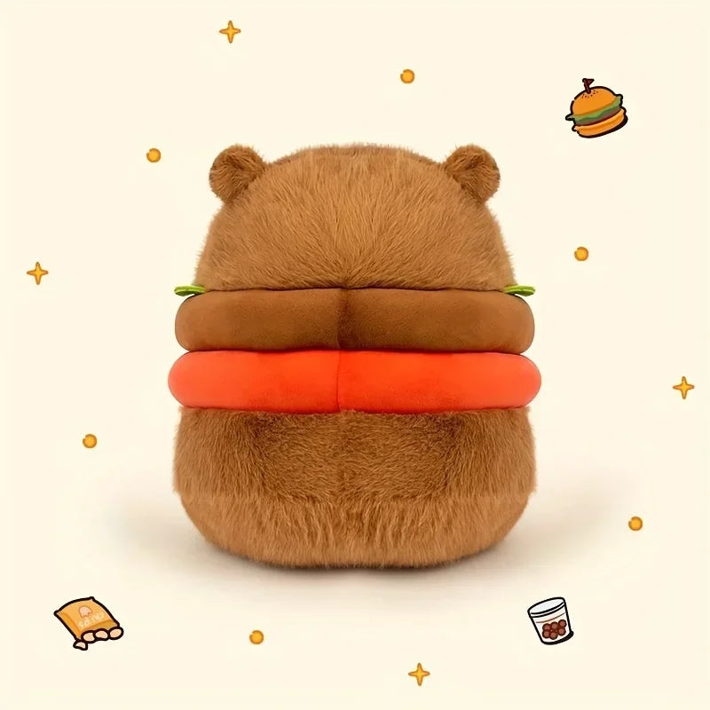 Capy-Burger — Peluche Capybara Hamburger 20cm | Capyflush