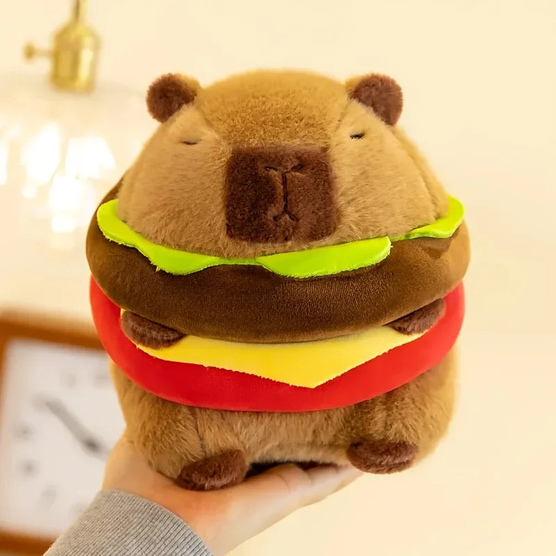 Capy-Burger — Peluche Capybara Hamburger 20cm | Capyflush