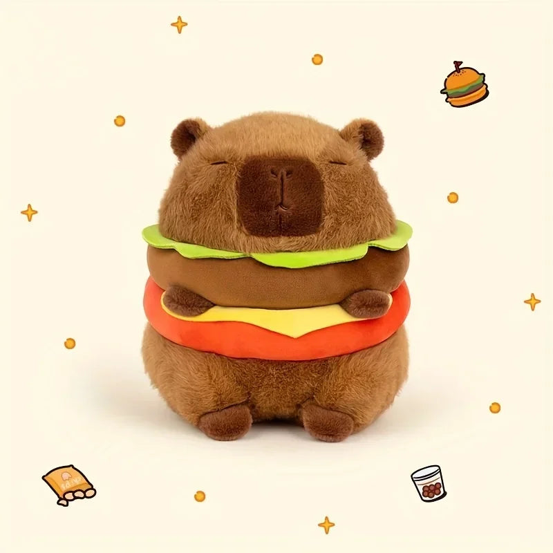 Capy-Burger — Peluche Capybara Hamburger 20cm | Capyflush